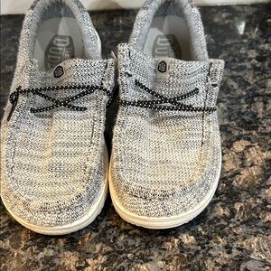 Hey Dude Kids Sneakers - Black and White